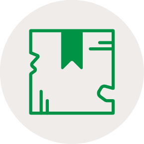 Suitable for Recall Product Destruction Icon Icon of damaged cardboard box to represent products suitable for recall for product destruction